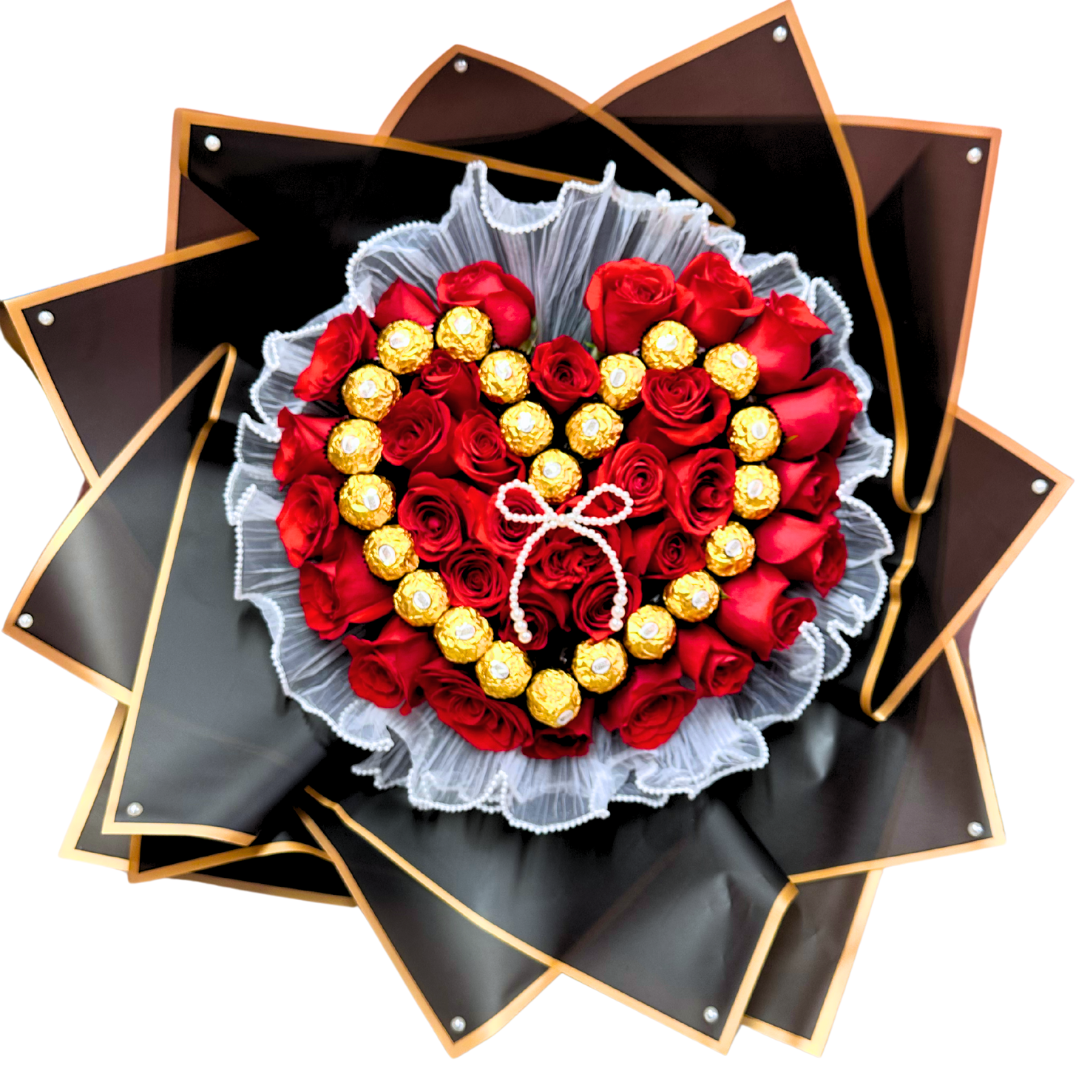 Red Coquette Heart – A Tender and Romantic Masterpiece
