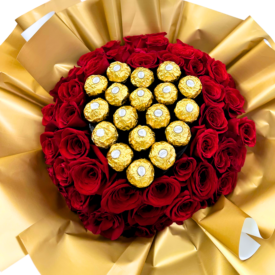 Gold Heart Buchón – Luxury, Love & Chocolate