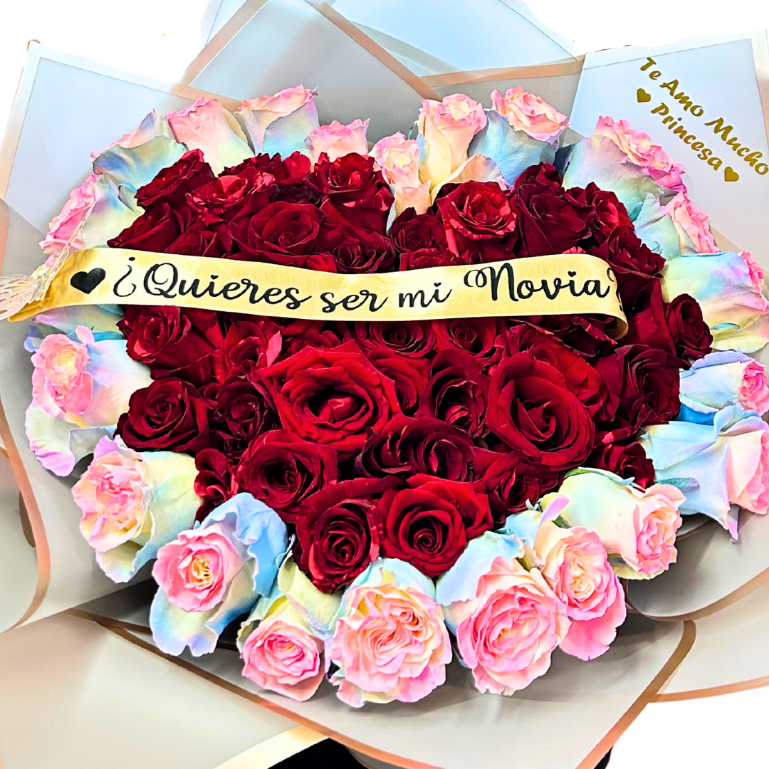 Heart in Degradé Buchón – A Unique Blend of Romance and Elegance