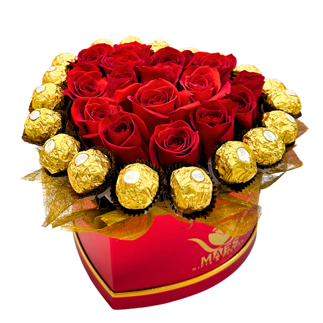 Sweet Heart – A Heartfelt Blend of Roses & Chocolates