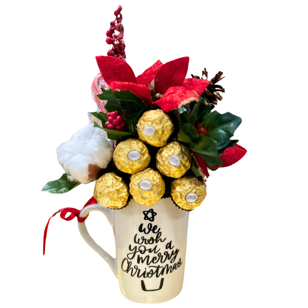Holiday Bloom Mug: A Festive Touch of Elegance