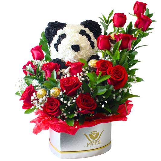 Teddy Rose in Heart Box – A Heartfelt Gift of Love