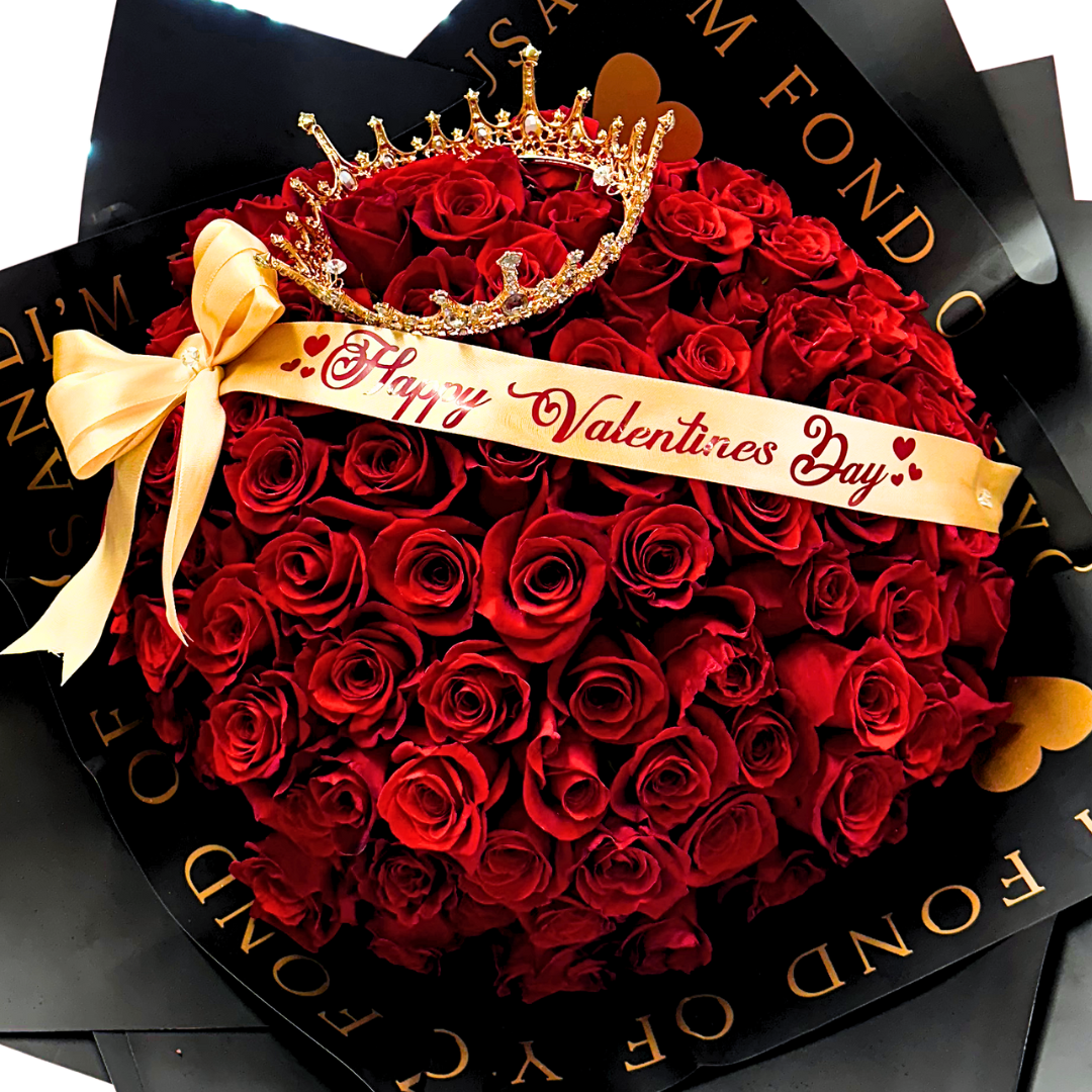 My Queen Buchón - 100 Red Roses