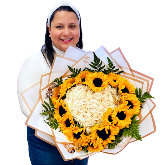 Sunflower Surprise Buchón – A Unique and Romantic Gesture