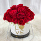 Fresh Roses in Grand Deluxe Box (love-White) | Classic Red Color